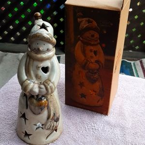 Kirklands potters garden snowman